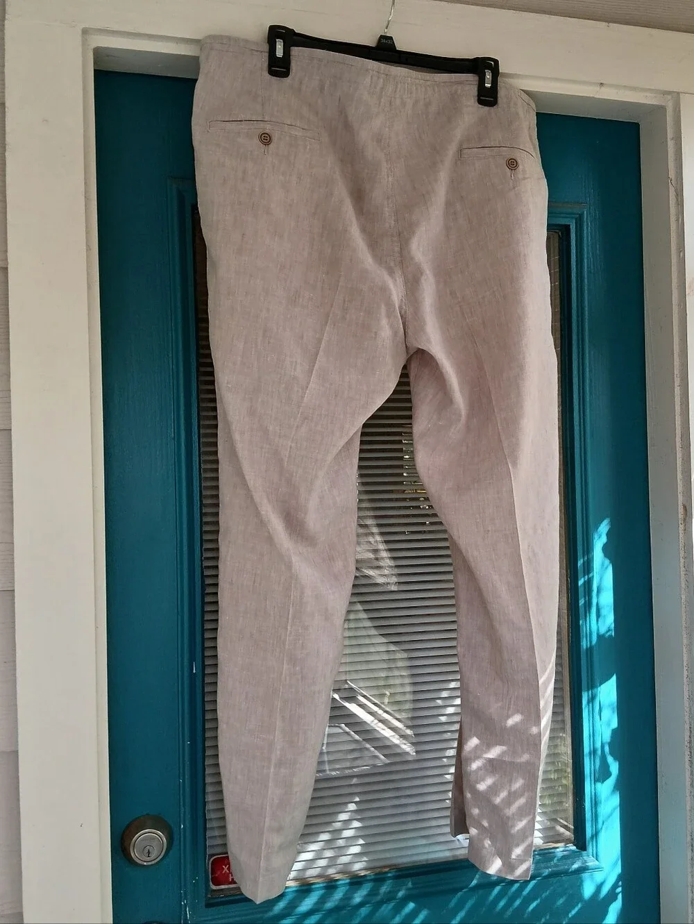 Jos A. Bank Linen Pants Beige Linen Blend Sz 40
